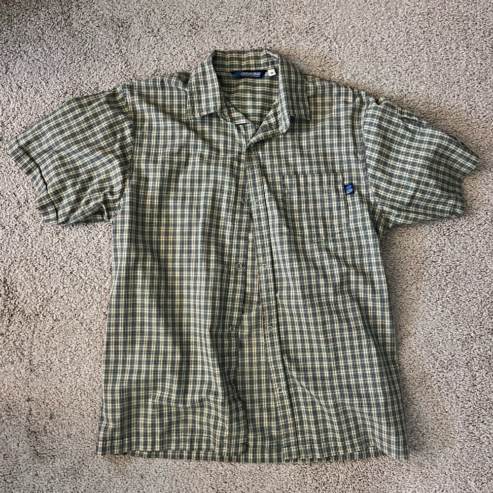 Vintage Hawaiian island creations men’s snap button up shirt medium